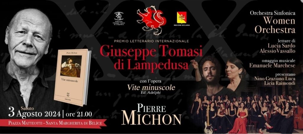 Pierre Michon erhält den von Donnafugata geförderten Literaturpreis  „Tomasi di Lampedusa”