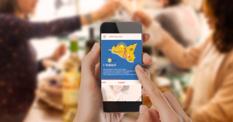 Eine neue Webseite, um die Emotionen der Welt und der Farben von Donnafugata zu erleben